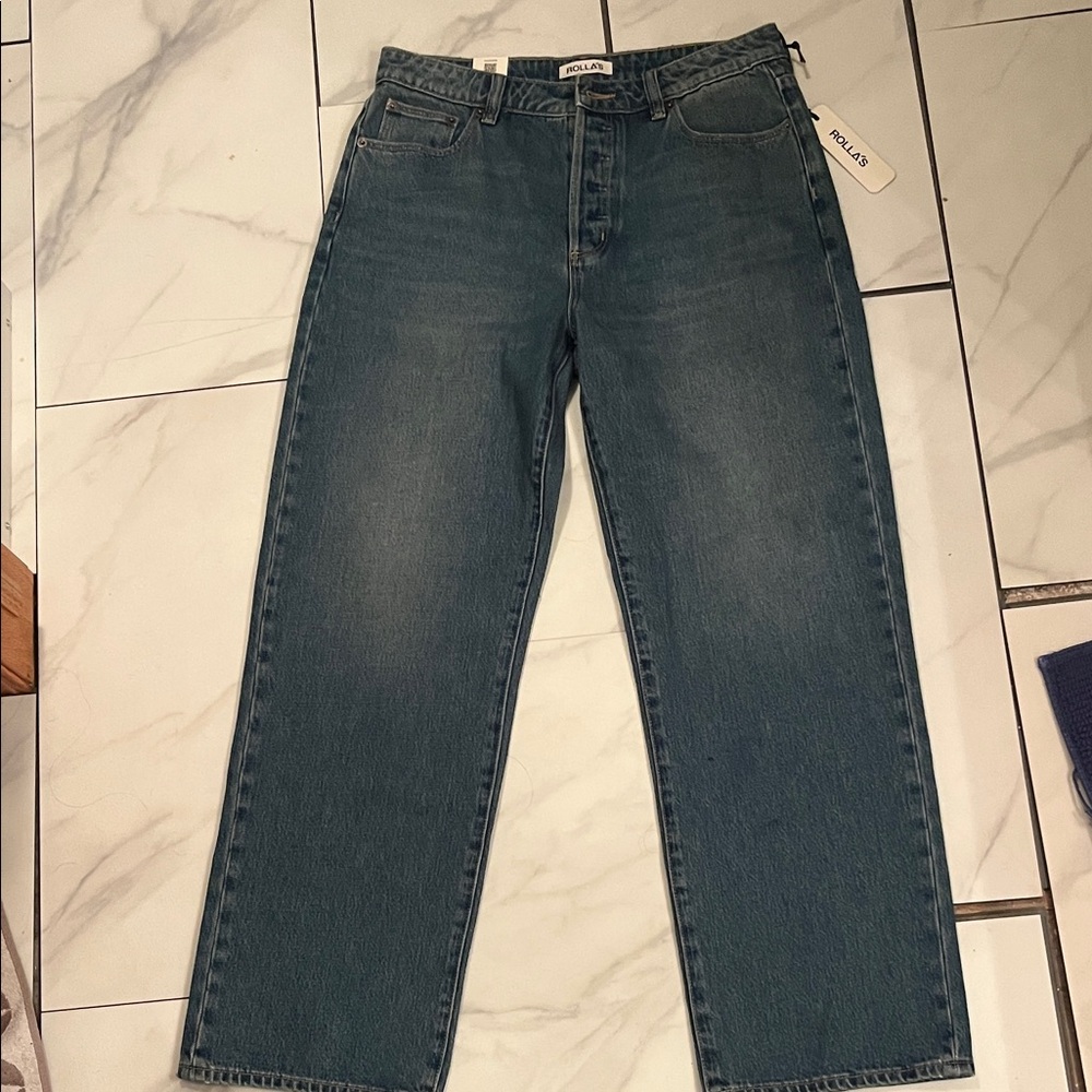 ROLLA'S super relaxed Jeans in Classic Blue NWT